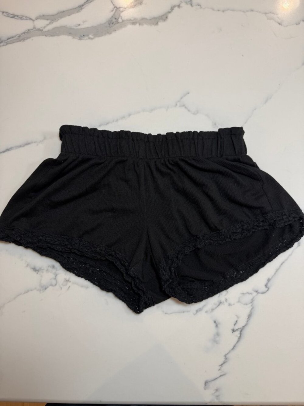 No Boundaries Black Lace Trim Shorts Womens XS